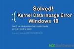 Kernel Stack Inpage_Error in Windows 10