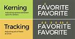 Kerning vs Tracking