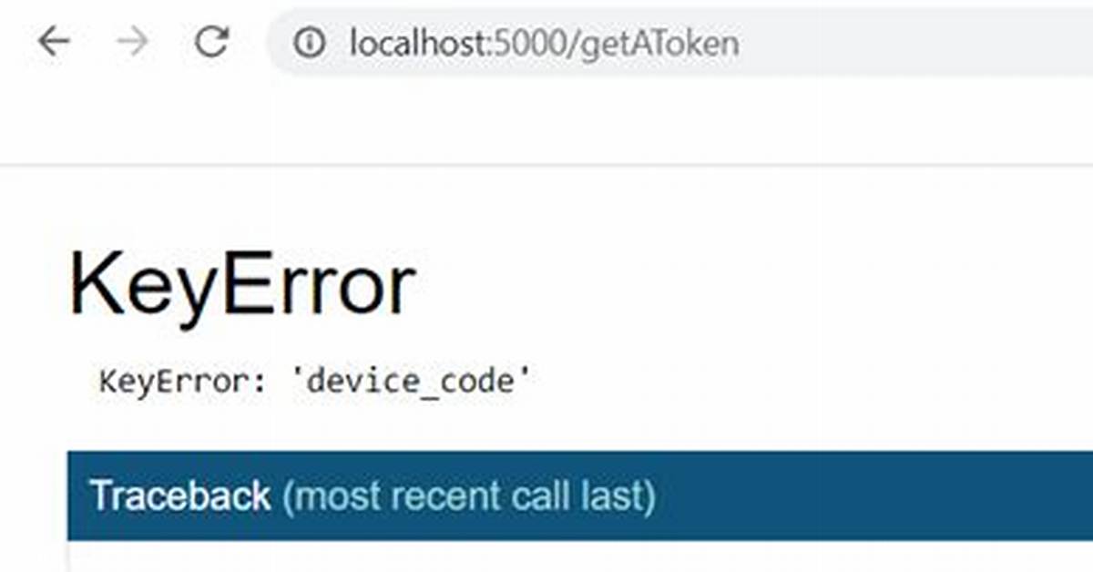 Keyerror 1 in My Code