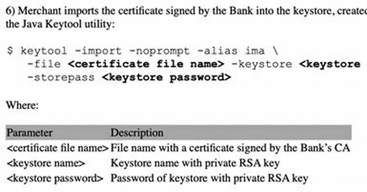 Keytool Error: Java. Lang. Exception: Failed to Establish Chain from Reply