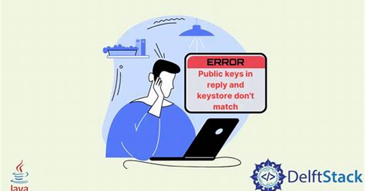 Keytool Error: Java. Lang. Exception: Public Keys in Reply and Keystore Don't Match
