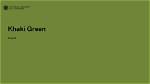 Khaki Green