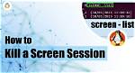 Kill All Screen Sessions with Same Name