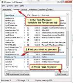 Kill Process That Doesn't Show up in Task Manager