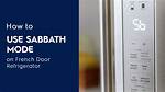 Kitchenaid Sabbath Mode