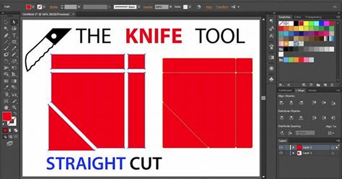 Knife Tool Illustrator