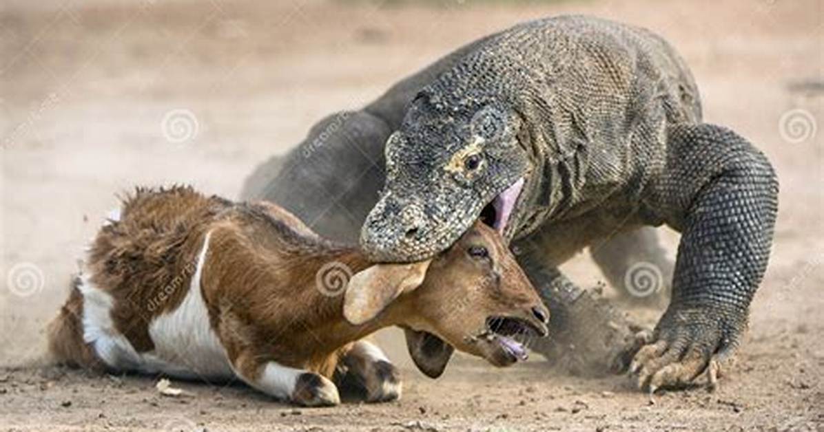 Komodo Dragon Attack