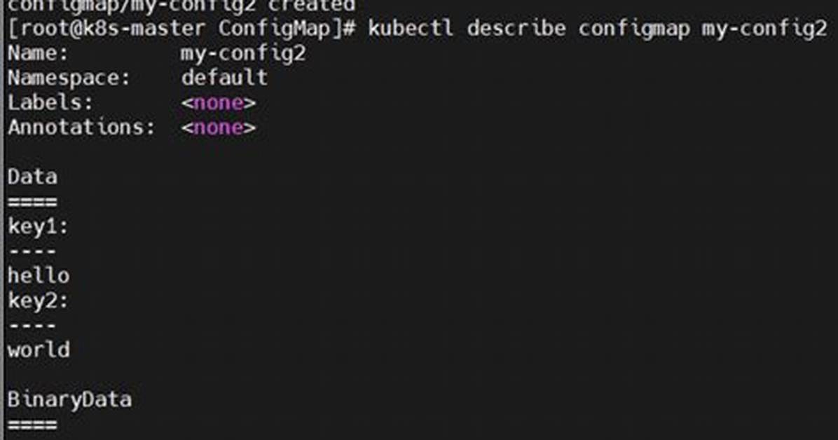Kubectl Update configMap