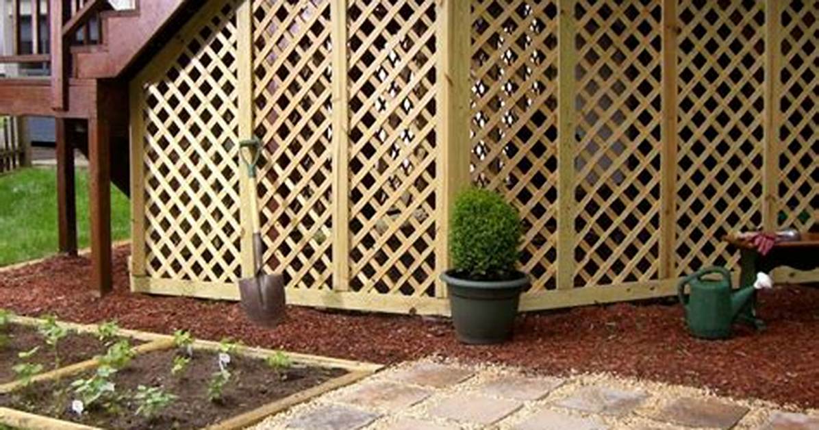 Lattice Under Deck