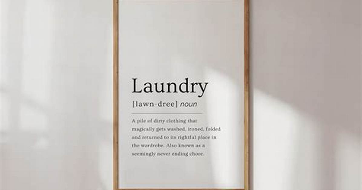 Laundry Definition