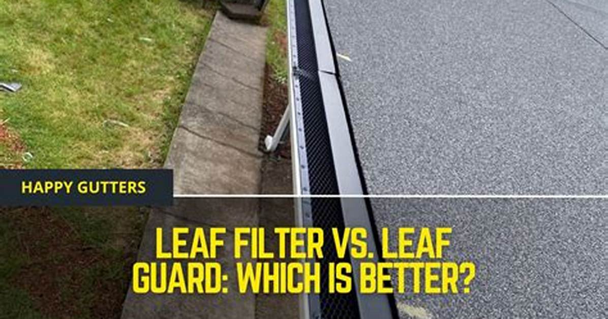 Leaf Guard vs Leaf Filter
