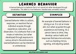 Learned Behavior Definition