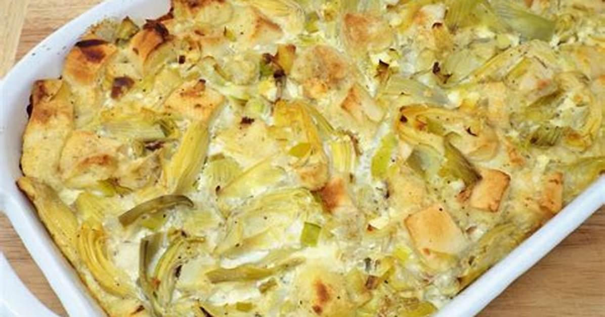 Leek Bread Pudding