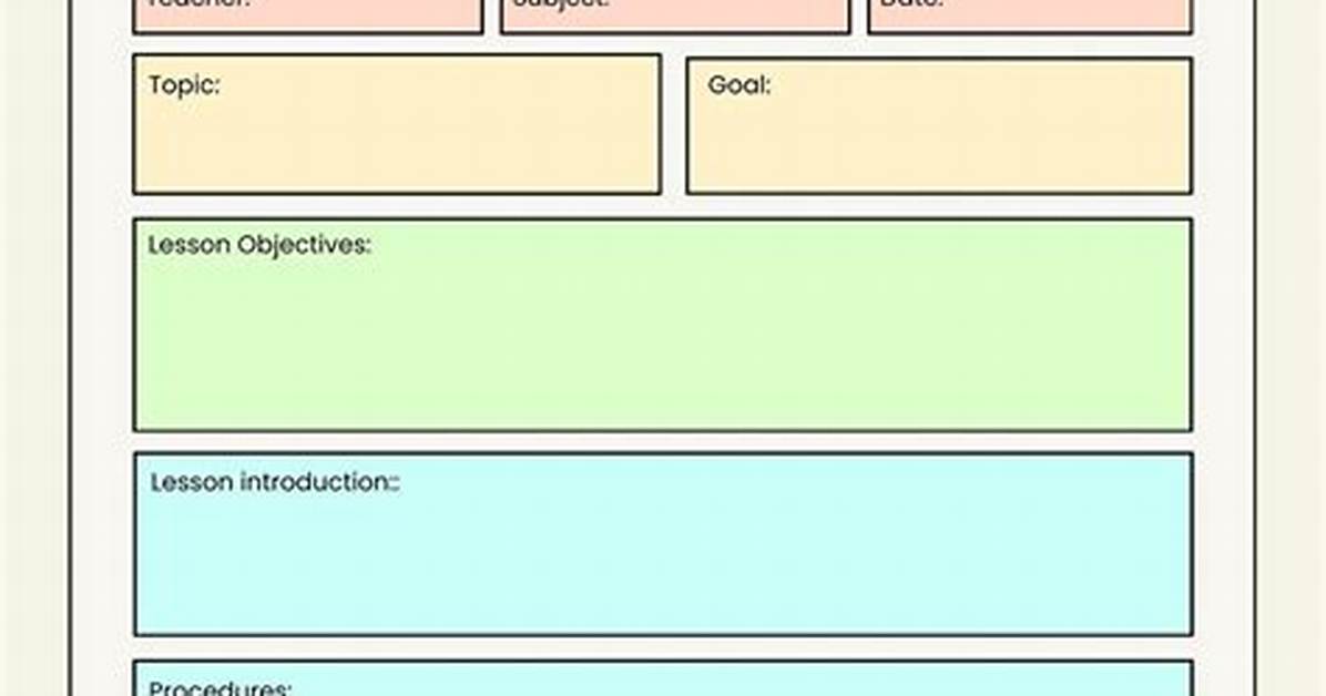 Lesson Plan Template