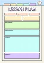 Lesson Plan Template