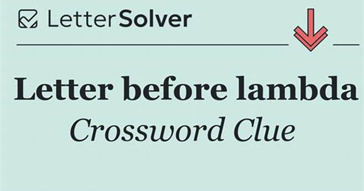 Letter Before Lambda Word Hike – Answers