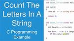 Letter Count on a String