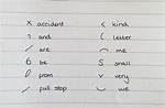 Letters That Mean Quickly!