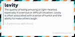 Levity Meaning
