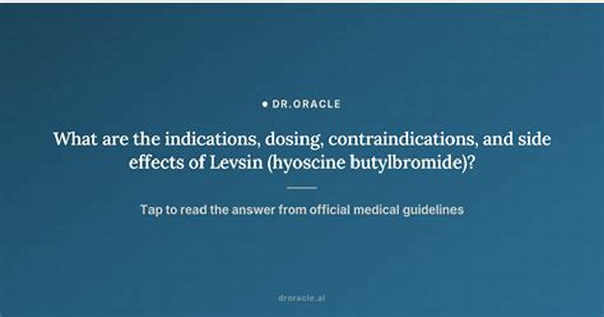 Levsin Side Effects