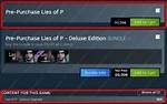 Lies of P Can't Buy Deluxe Edition, You Cannot Complete Your Transaction Issue
