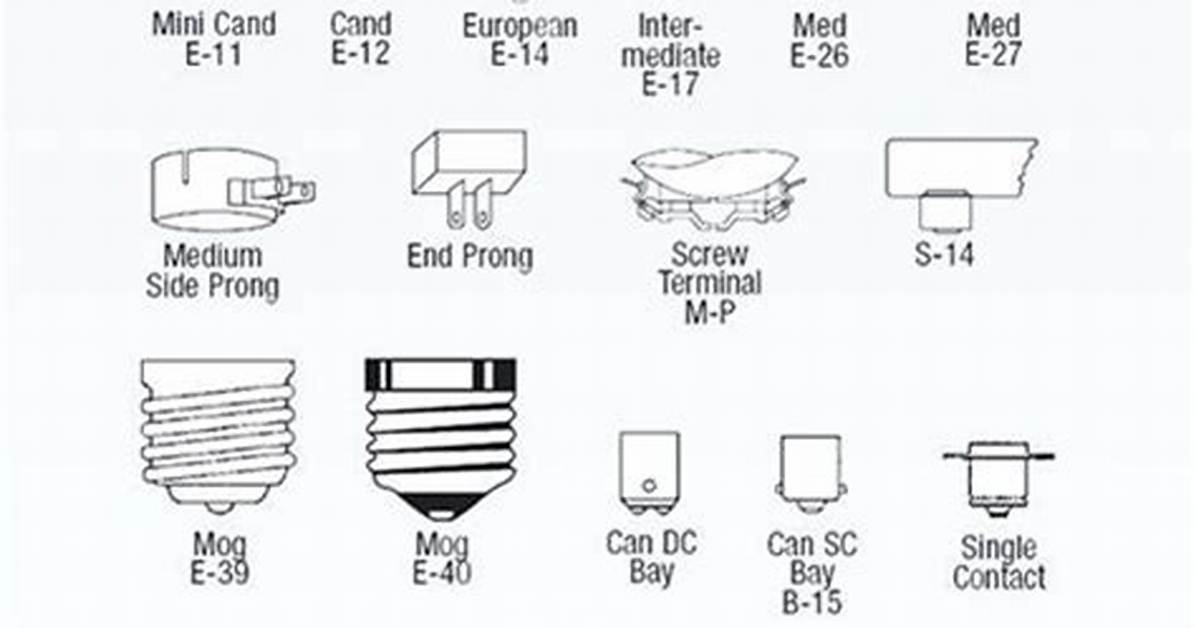 Light Bulb Socket Types