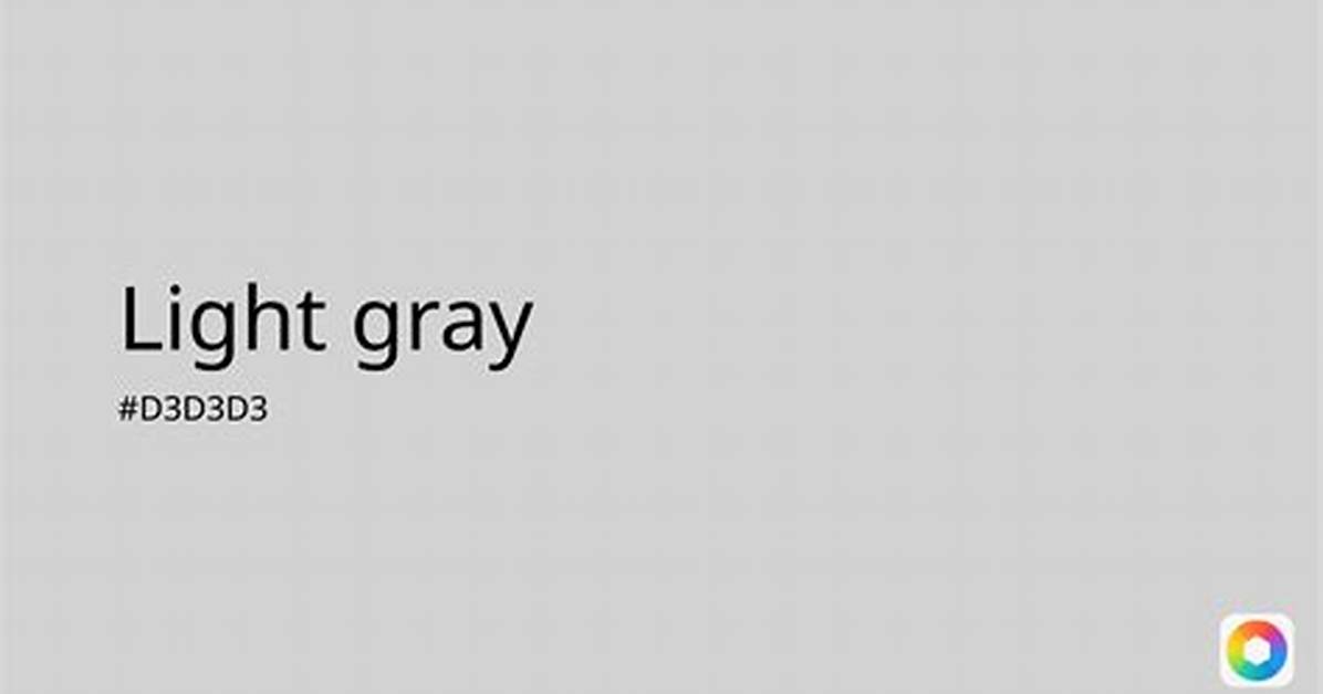 Light Gray Color Code