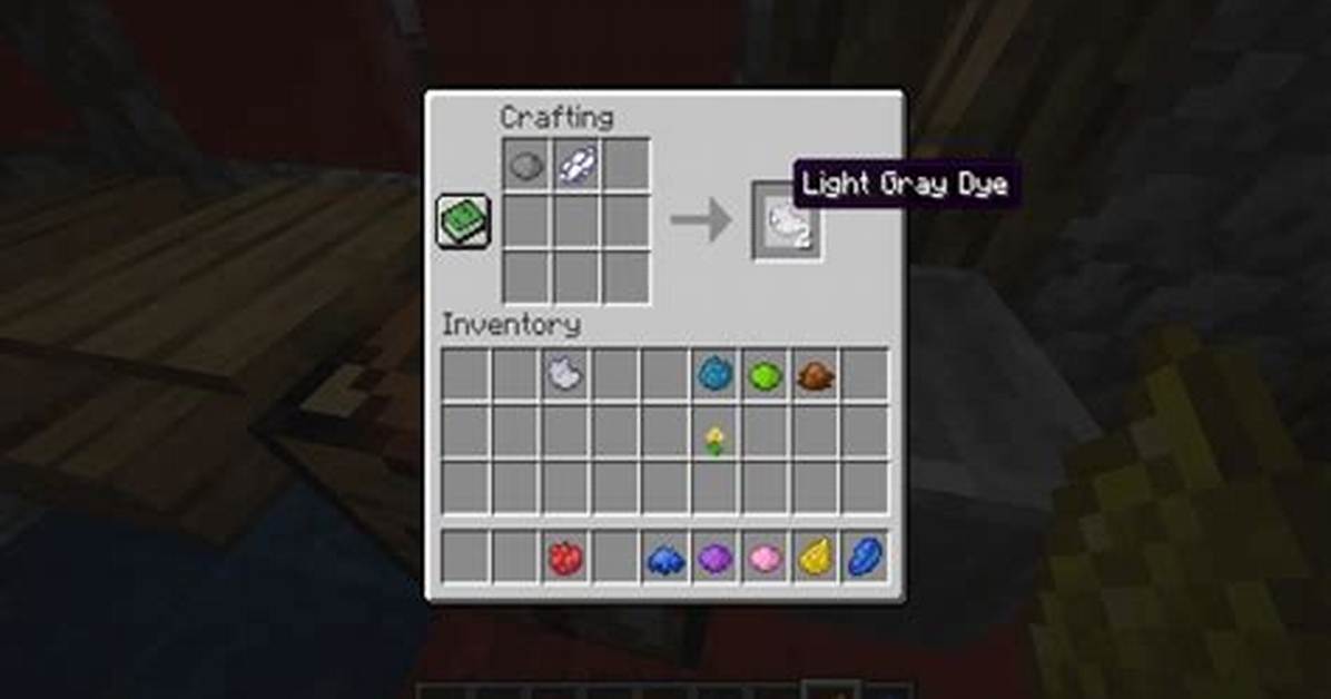 Light Gray Dye Minecraft