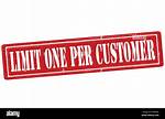 Limit One ___ Customer