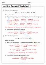 Limiting Reactant Problems