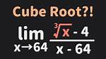 Limits Problem: Factoring a Cube Root of X? [Closed]
