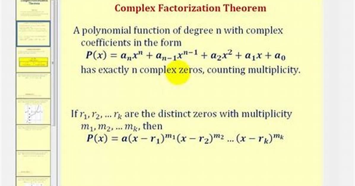 Linear Factorization of Complex Polynomials