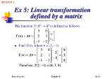 Linear Transformations and Polynomials