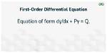 Linearize a First Order Differential Equation
