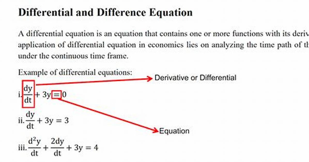 Links Between Difference and Differential Equations?