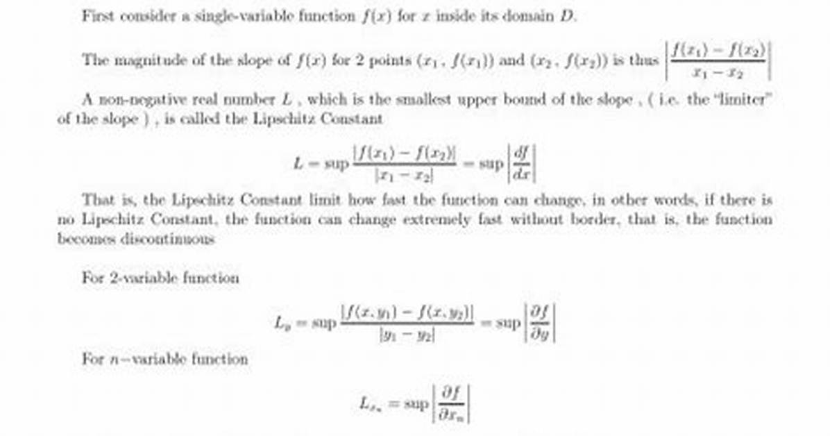Lipschitz Implies Bounded Gradient