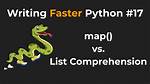 List Comprehension vs Map
