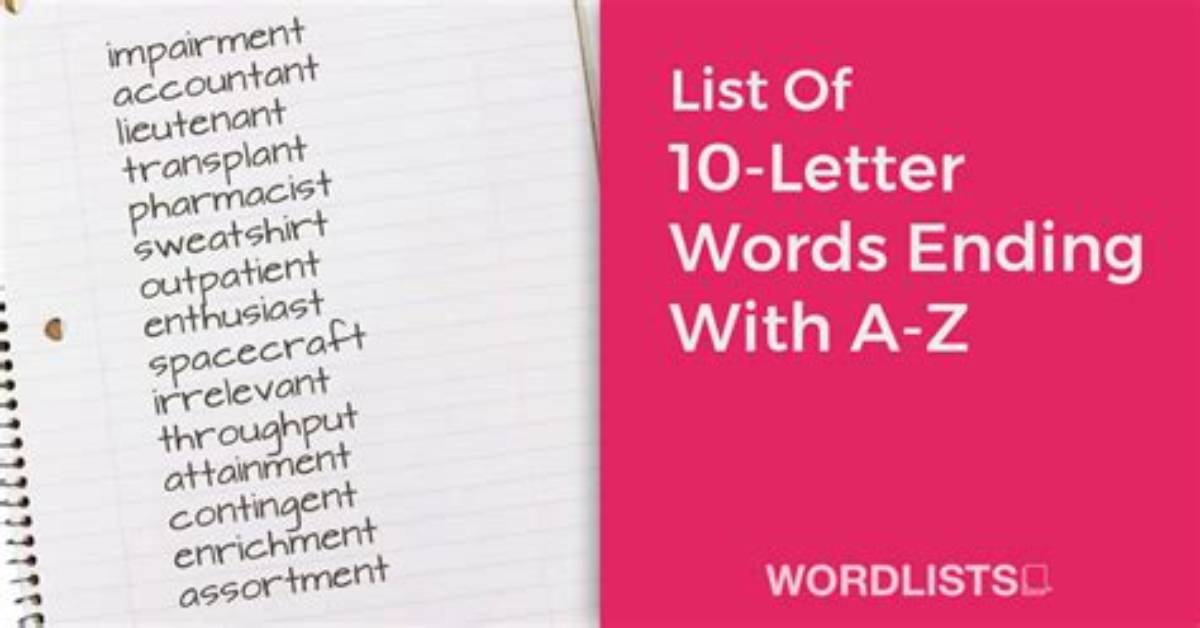 List-Ending Letters