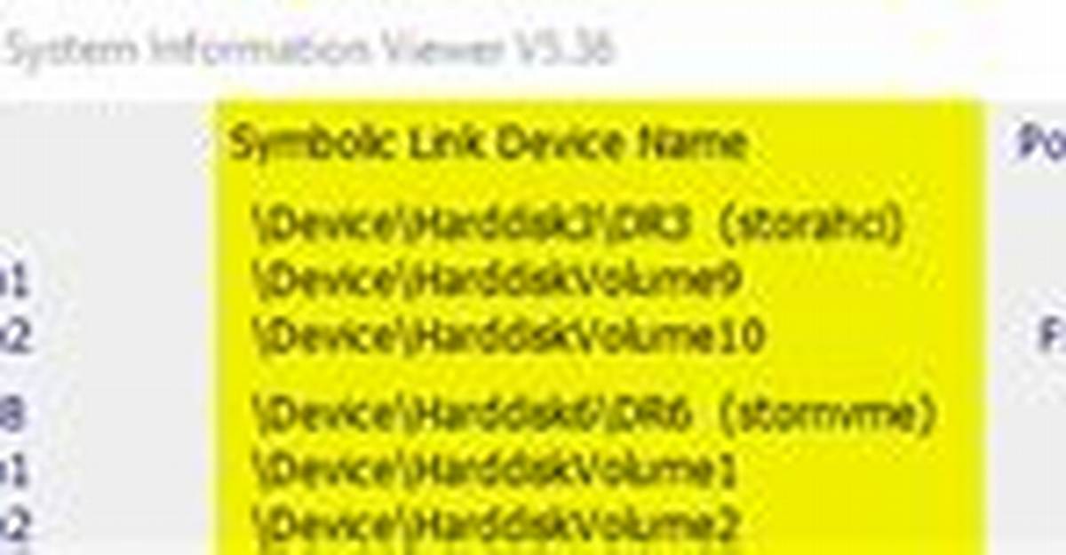List Every \Device\Harddiskvolume. ?