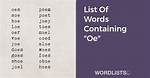 List of Words Containing 'Avo'