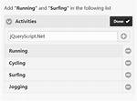 Listview in Html/Javascript