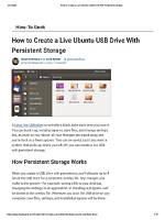 Live Ubuntu Usb with Persistent Storage Using Mkusb