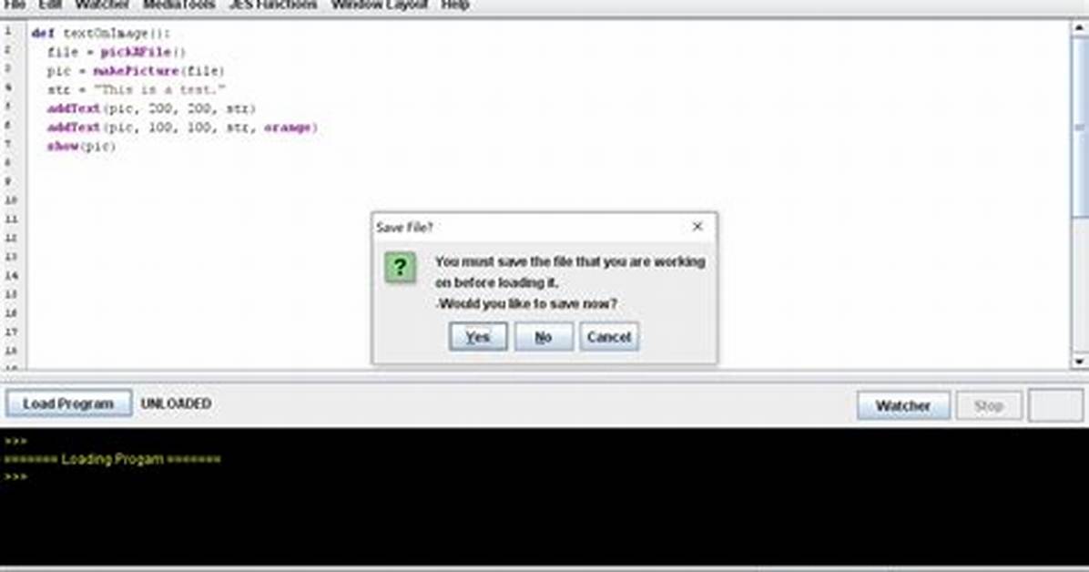 Load as a Program onto a Computer