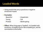 Loaded Words
