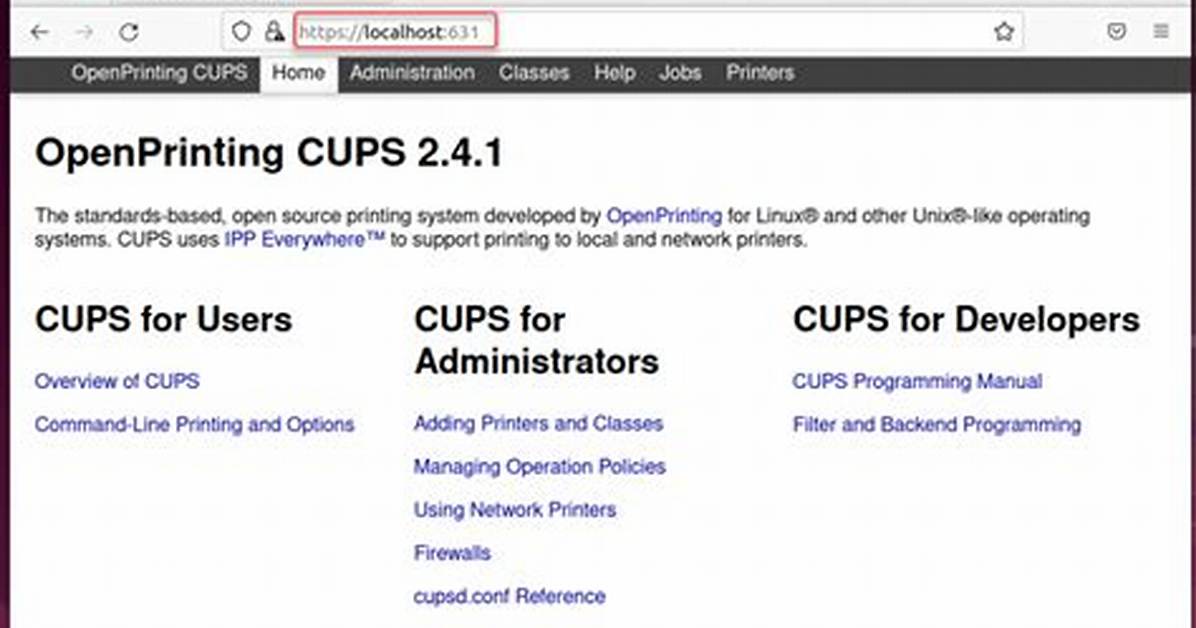 Localhost:631
