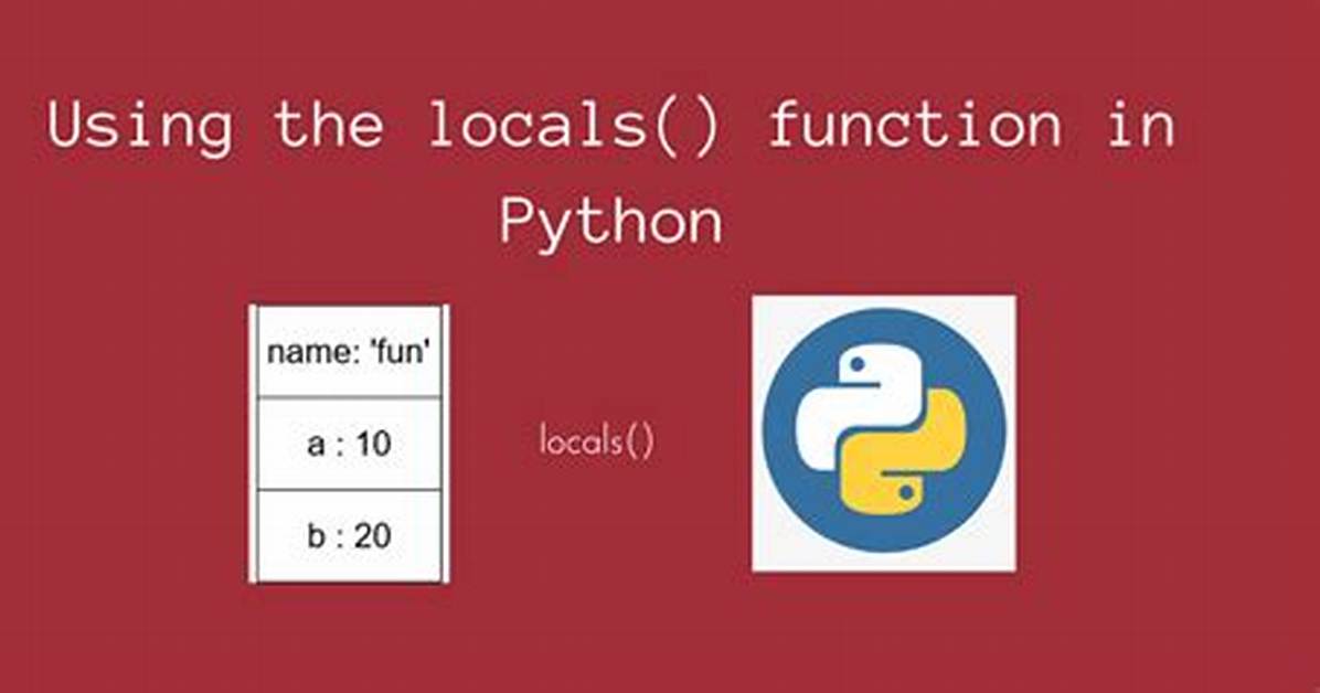 Locals Python