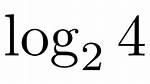 Log2(4)