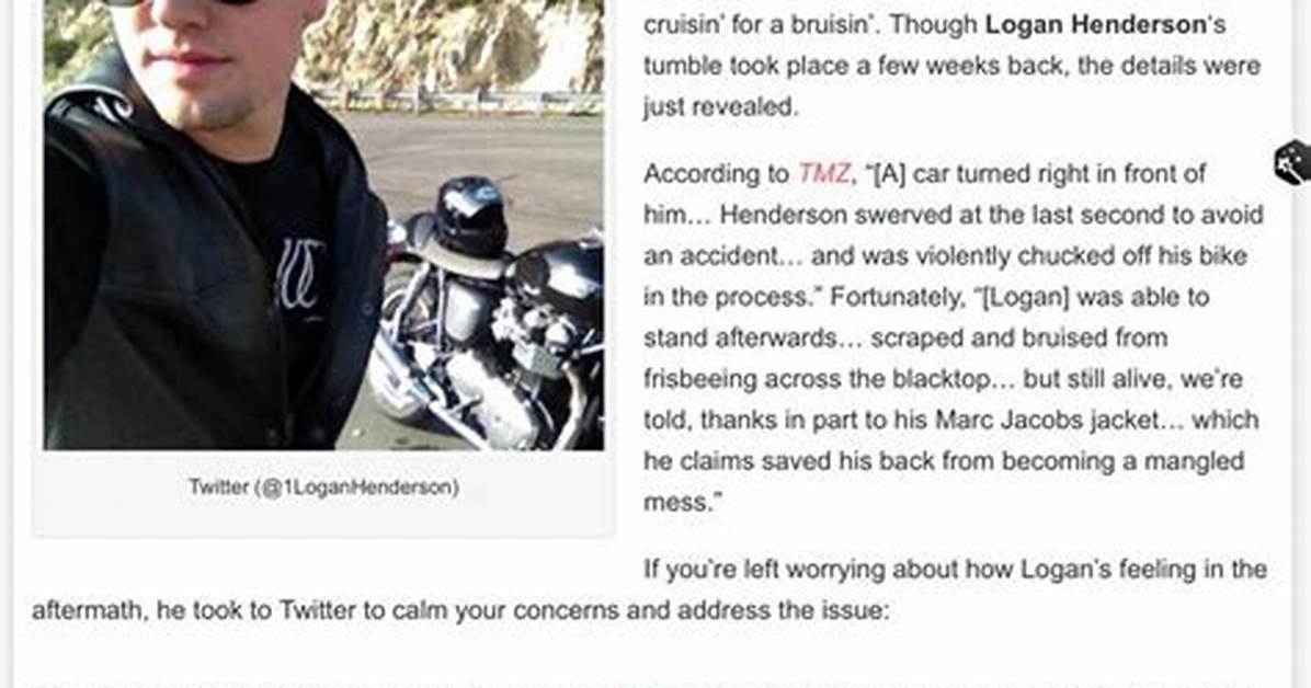 Logan Ries Motorcycle Accident: Know More About His Obituary and Go Fund Me Page