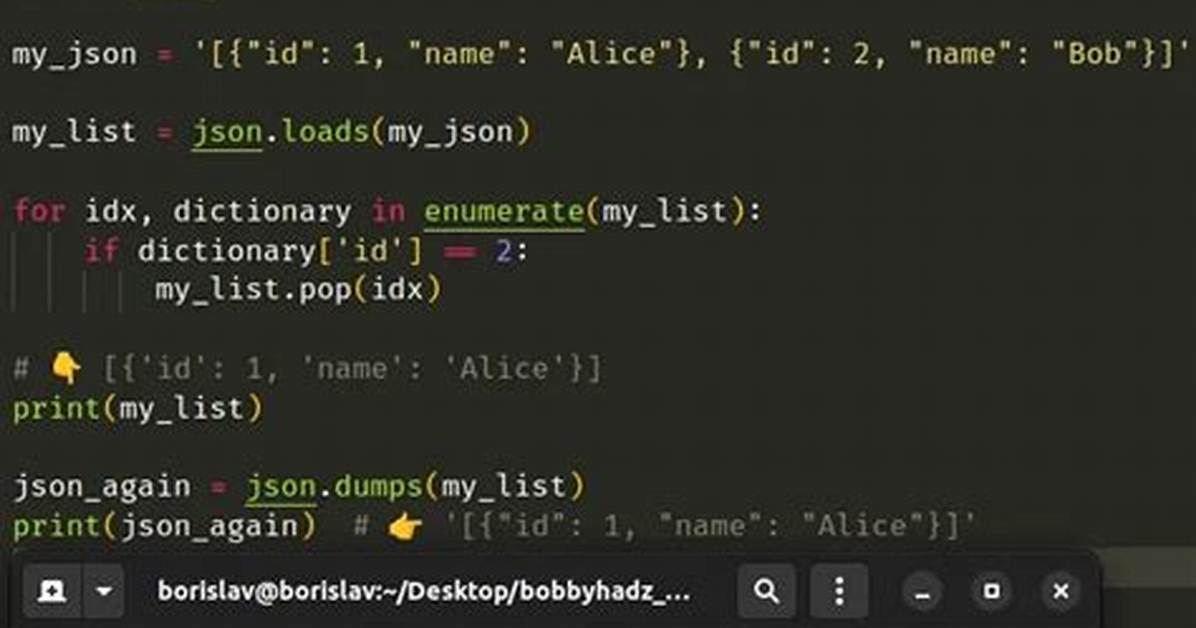 Looping Through a Json Array in Python