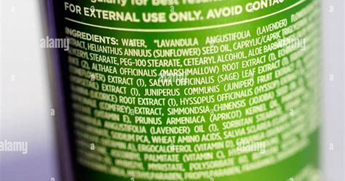 Lotion Ingredient